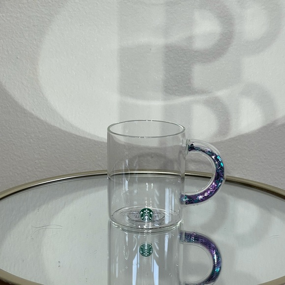 Starbucks Glass Cup with Glitter Confetti Handle - Picture 2 of 2